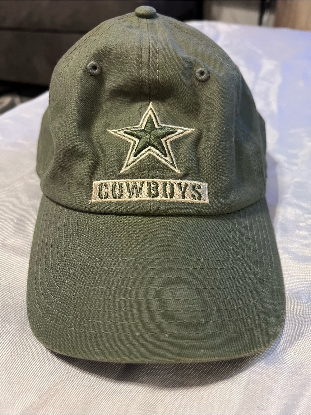 Dallas Cowboys NFL Olive Green Embroidered Star Adjustable Hat Cap